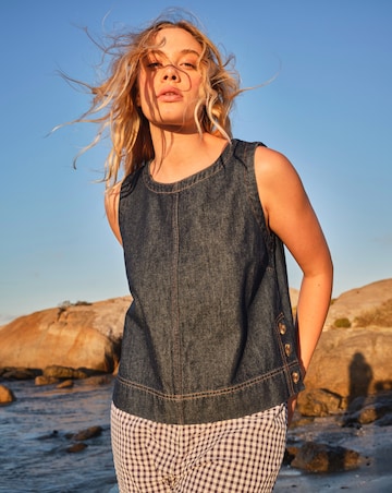 FatFace Dara Denim Blouse