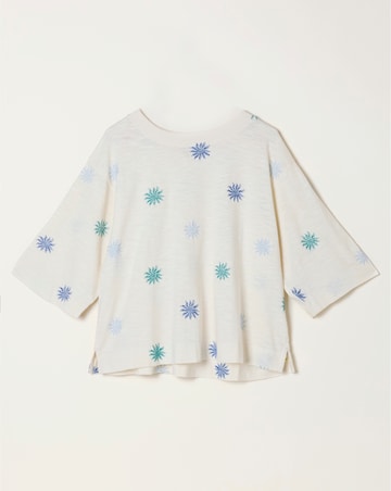 FatFace Kate Sun Tile Embroidered Top
