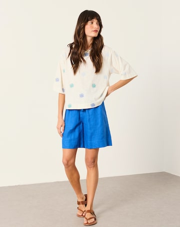 FatFace Kate Sun Tile Embroidered Top