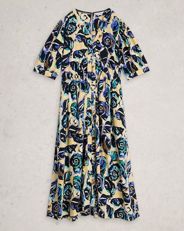 White Stuff Fern Linen Blend Dress