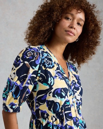White Stuff Fern Linen Blend Dress