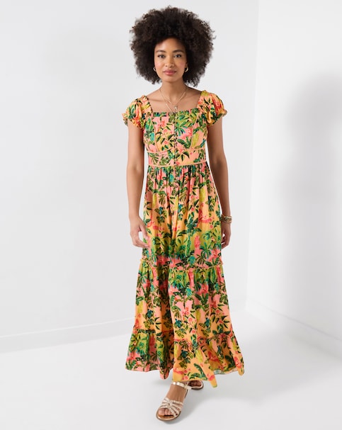 Joe Browns Sunset Beach Tropical Print Maxi Dress Petite