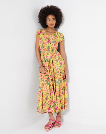 Joe Browns Camilla Printed Crinkle Maxi Dress