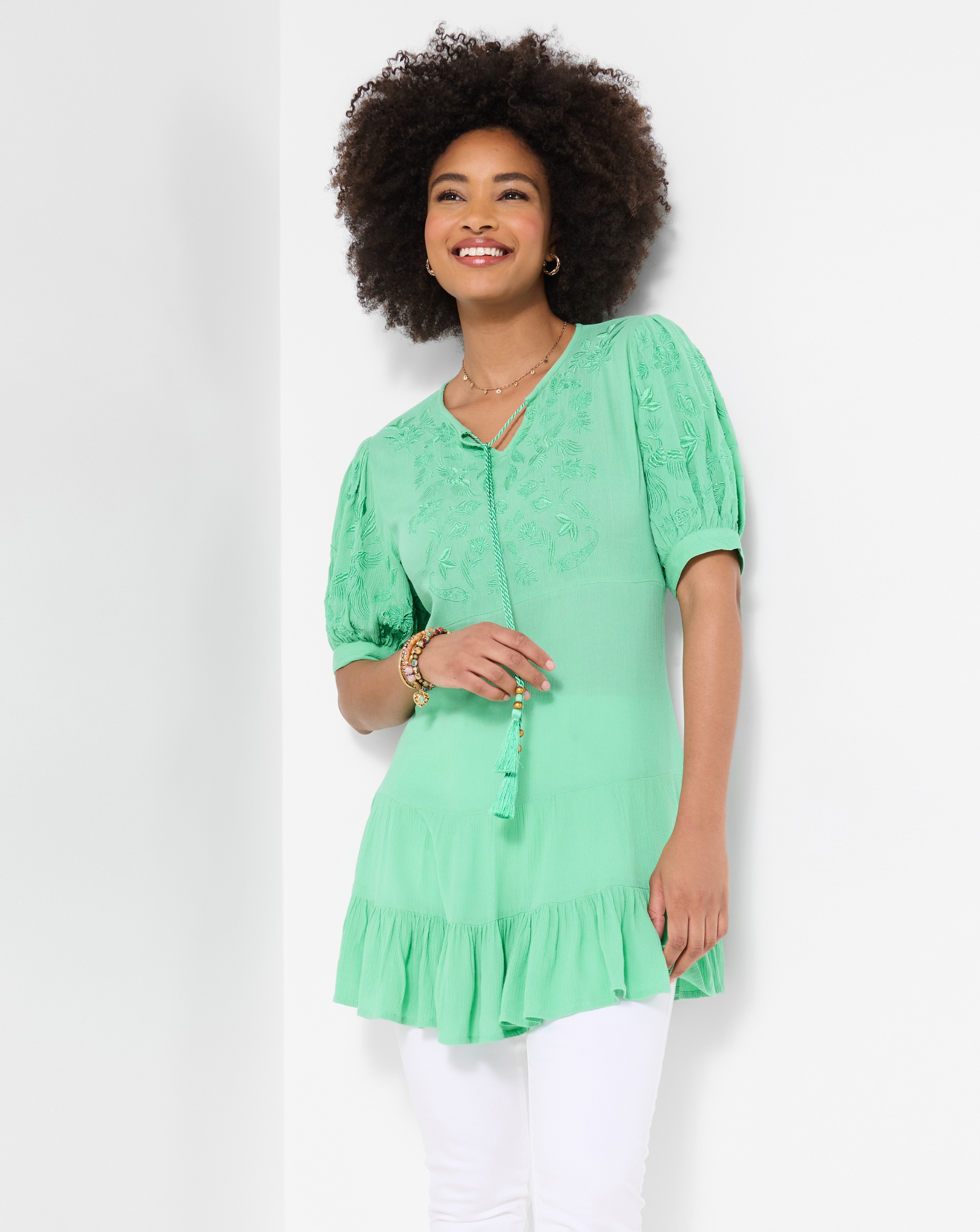 New In - Green With Envy Tunic Dress