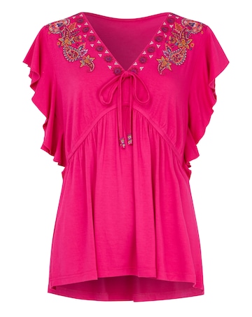 Joe Browns Emily Embroidered Jersey Top