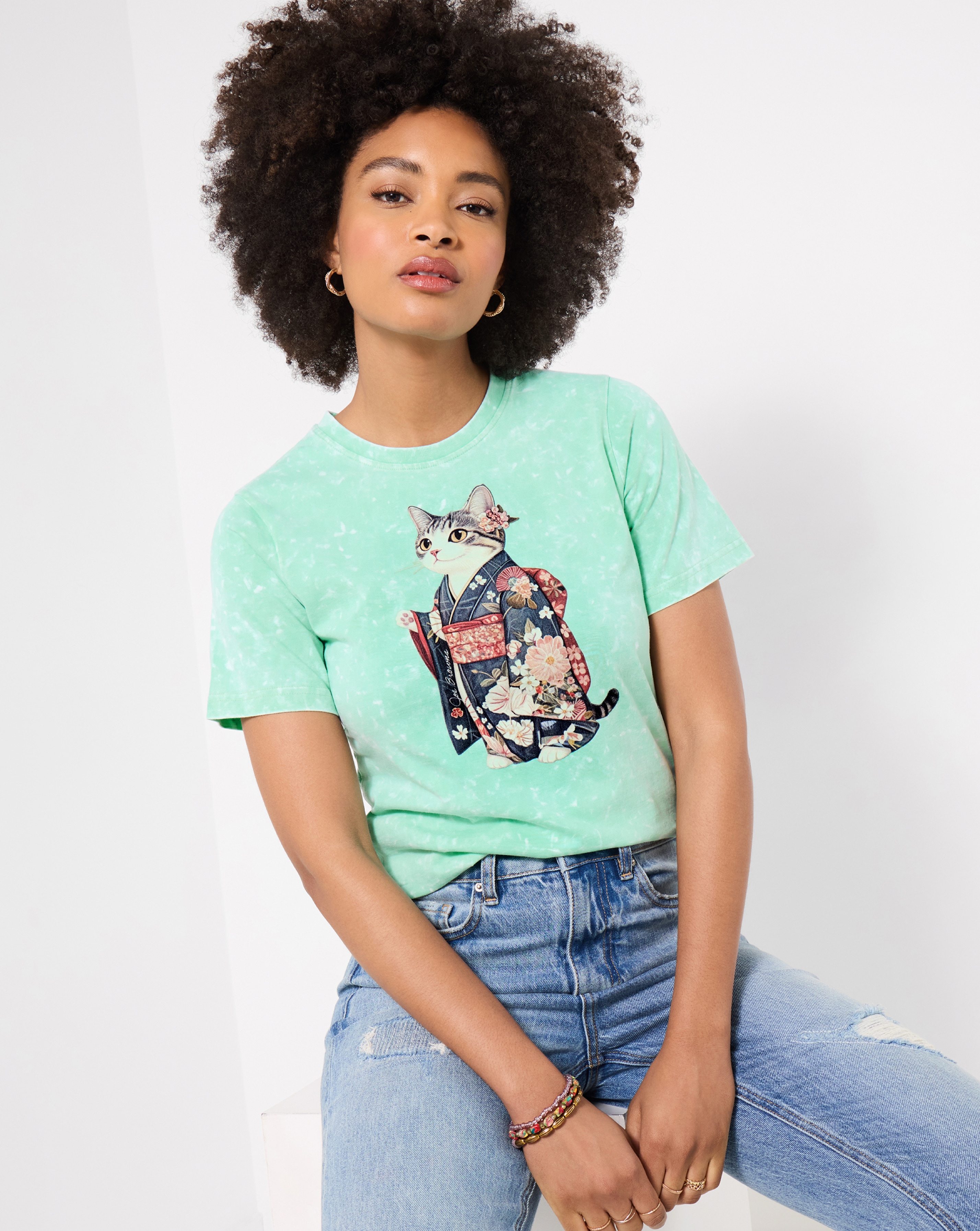 Cool Cat Tee - Green