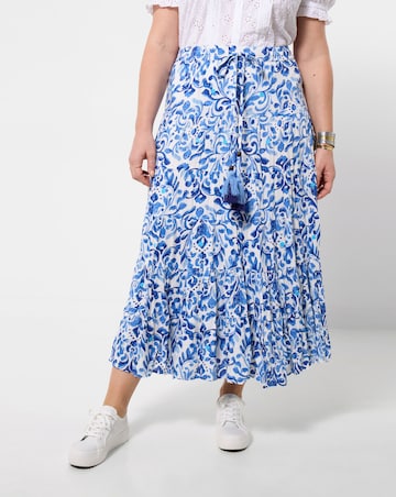 Joe Browns Summer Blue Tiered Maxi Skirt