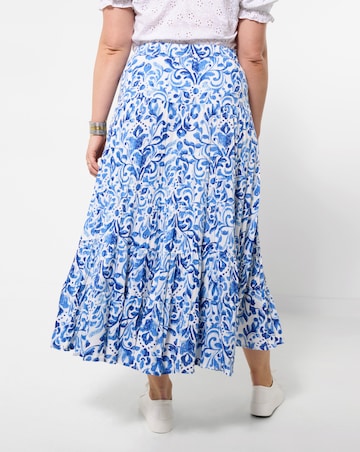Joe Browns Summer Blue Tiered Maxi Skirt