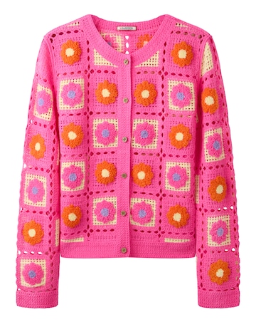 Joe Browns Fun And Floral Crochet Cardigan