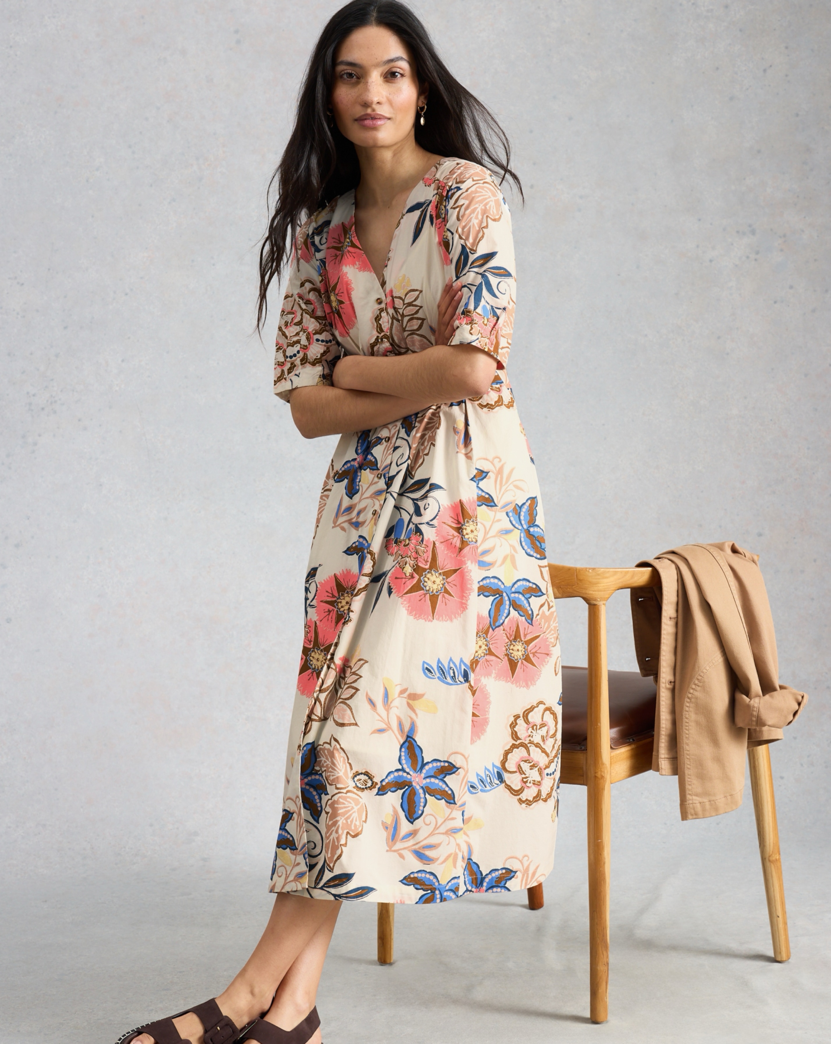 New In - White Stuff Kate Button Through Dress