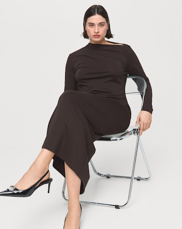 Mango Boat Neck Dress