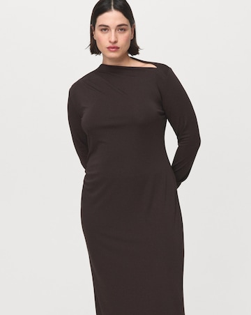 Mango Boat Neck Dress