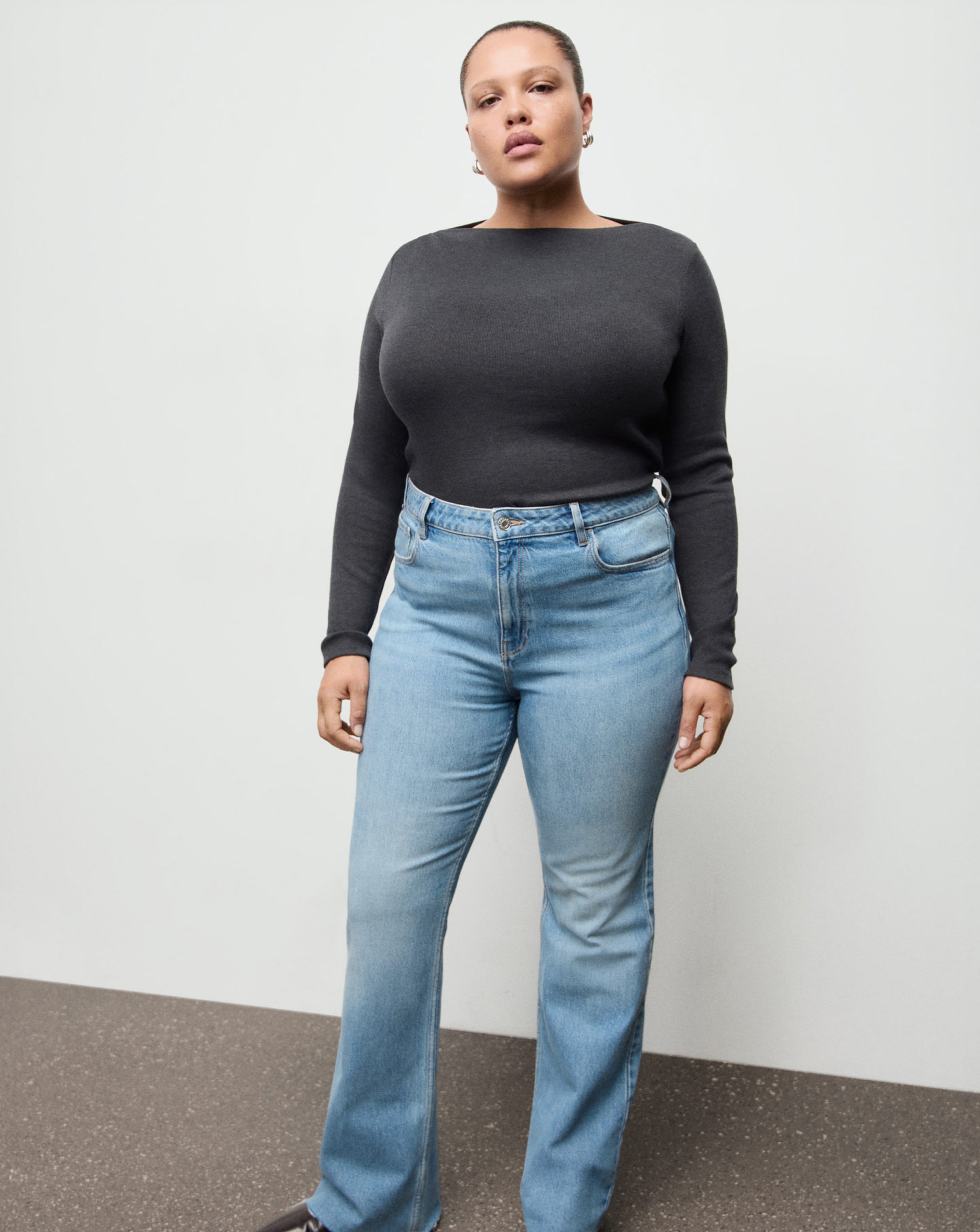 New In - Mango Flare Mid-Rise Jean