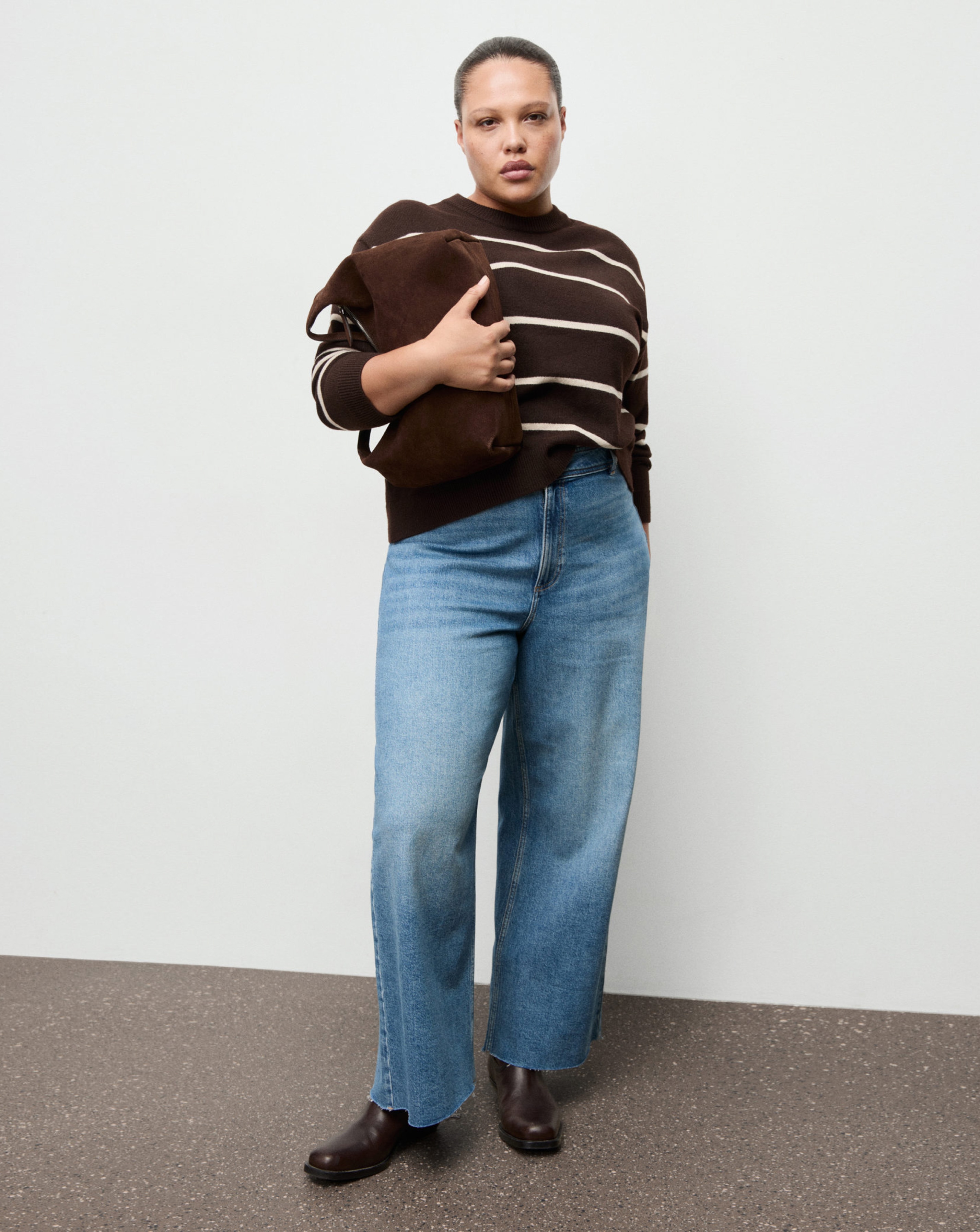 New In - Mango High Waisted Culotte Jean