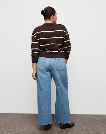 Mango High Waisted Culotte Jean