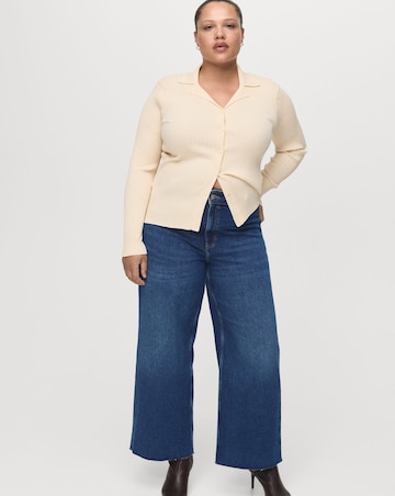Mango High Waisted Culotte Jean