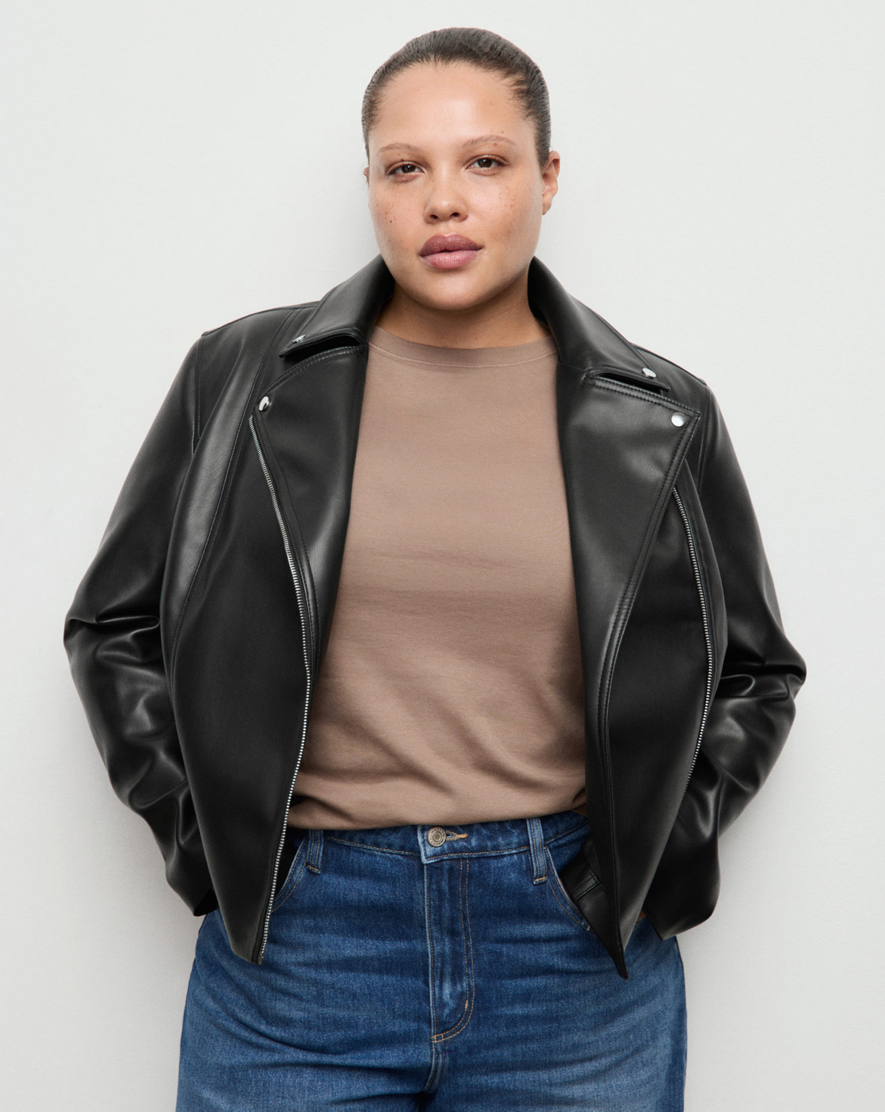 New In - Mango Faux Leather Biker Jacket