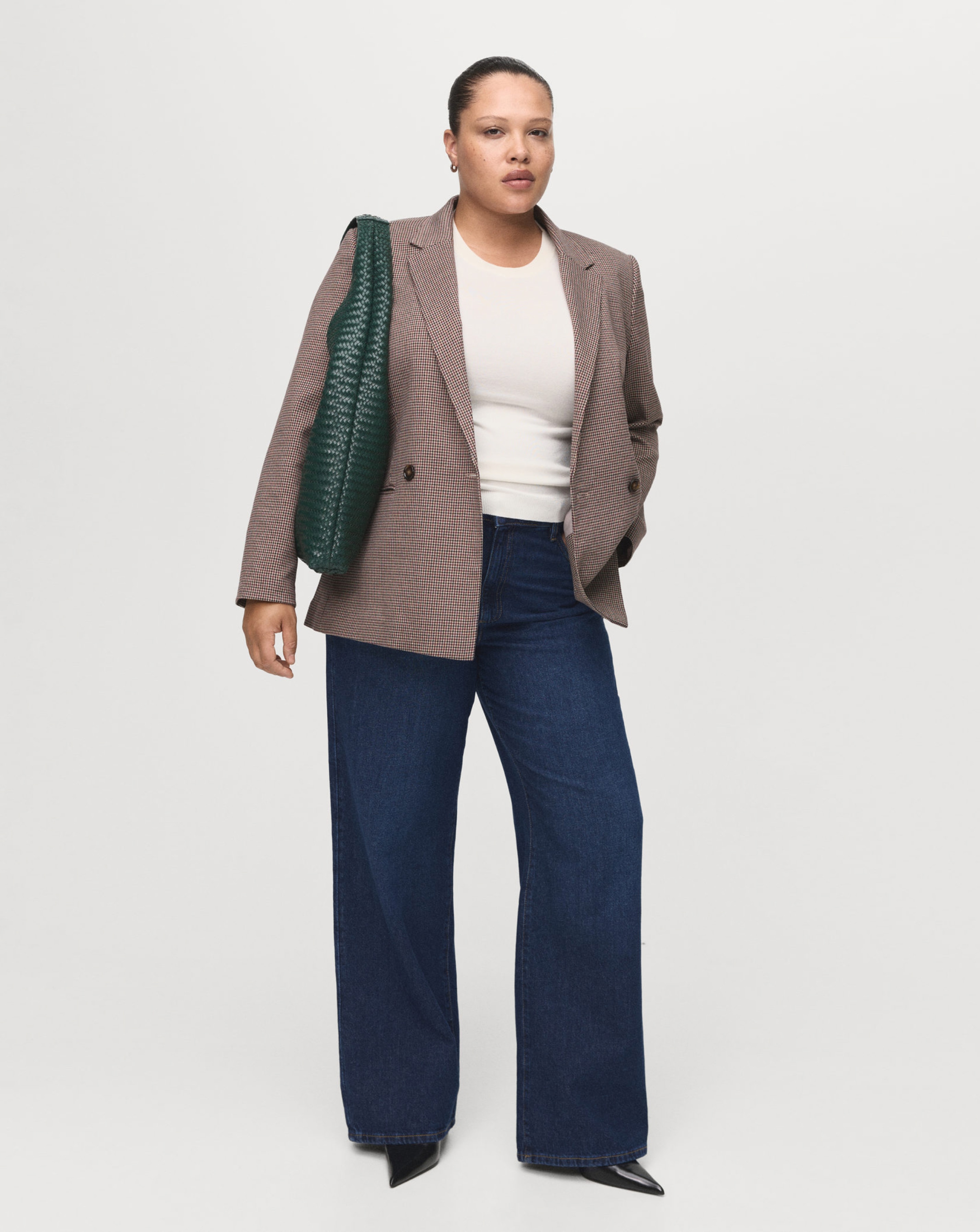 New In - Mango High-Rise Wide Leg Jean