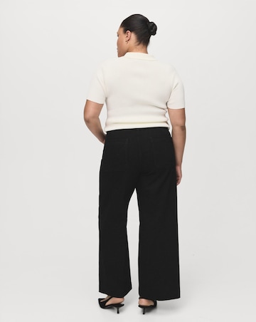 Mango High Waist Wide Leg Jean