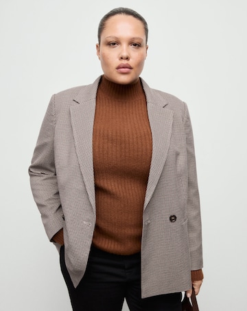 Mango Houndstooth Blazer