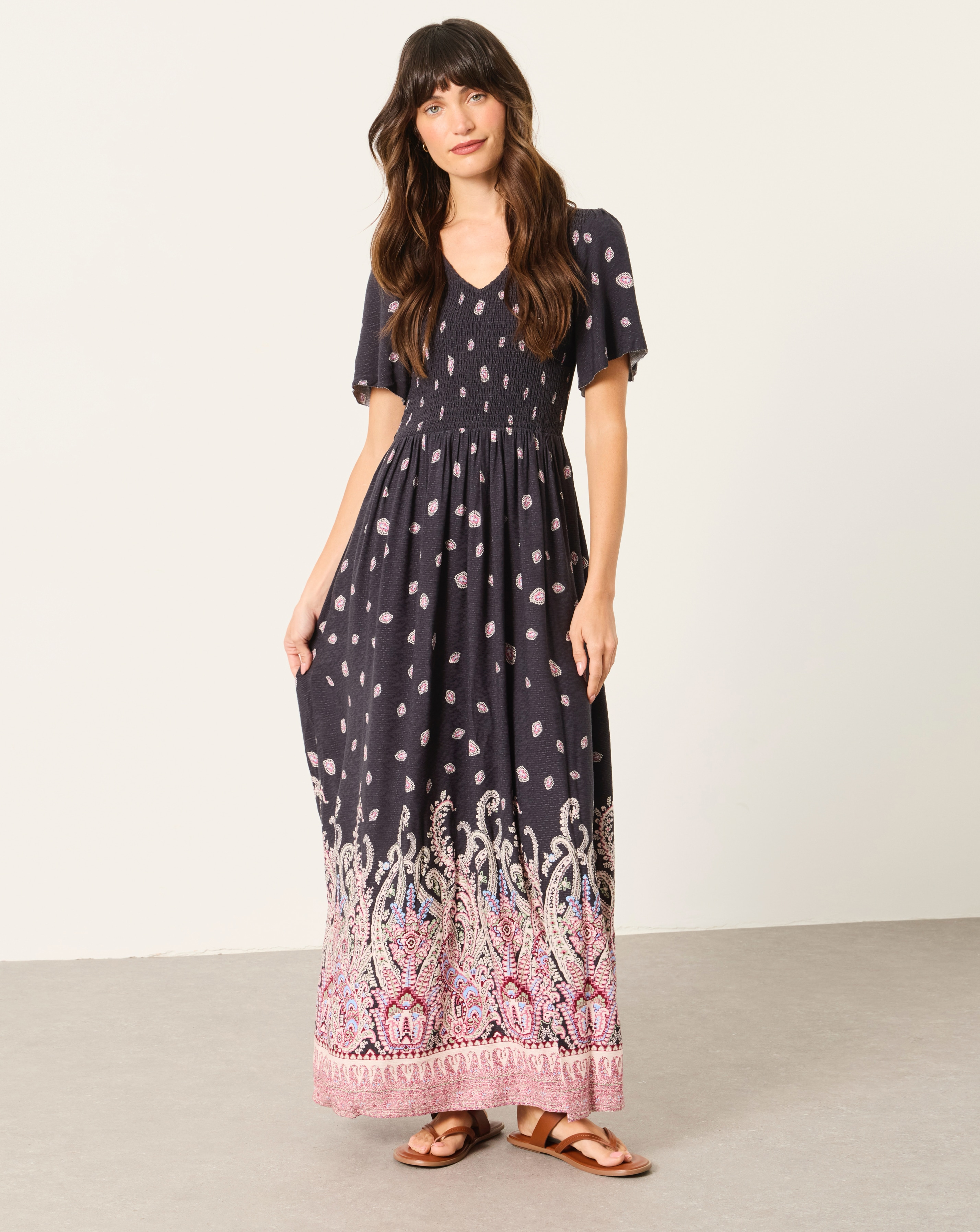 FatFace Alma Paisley Midi Dress