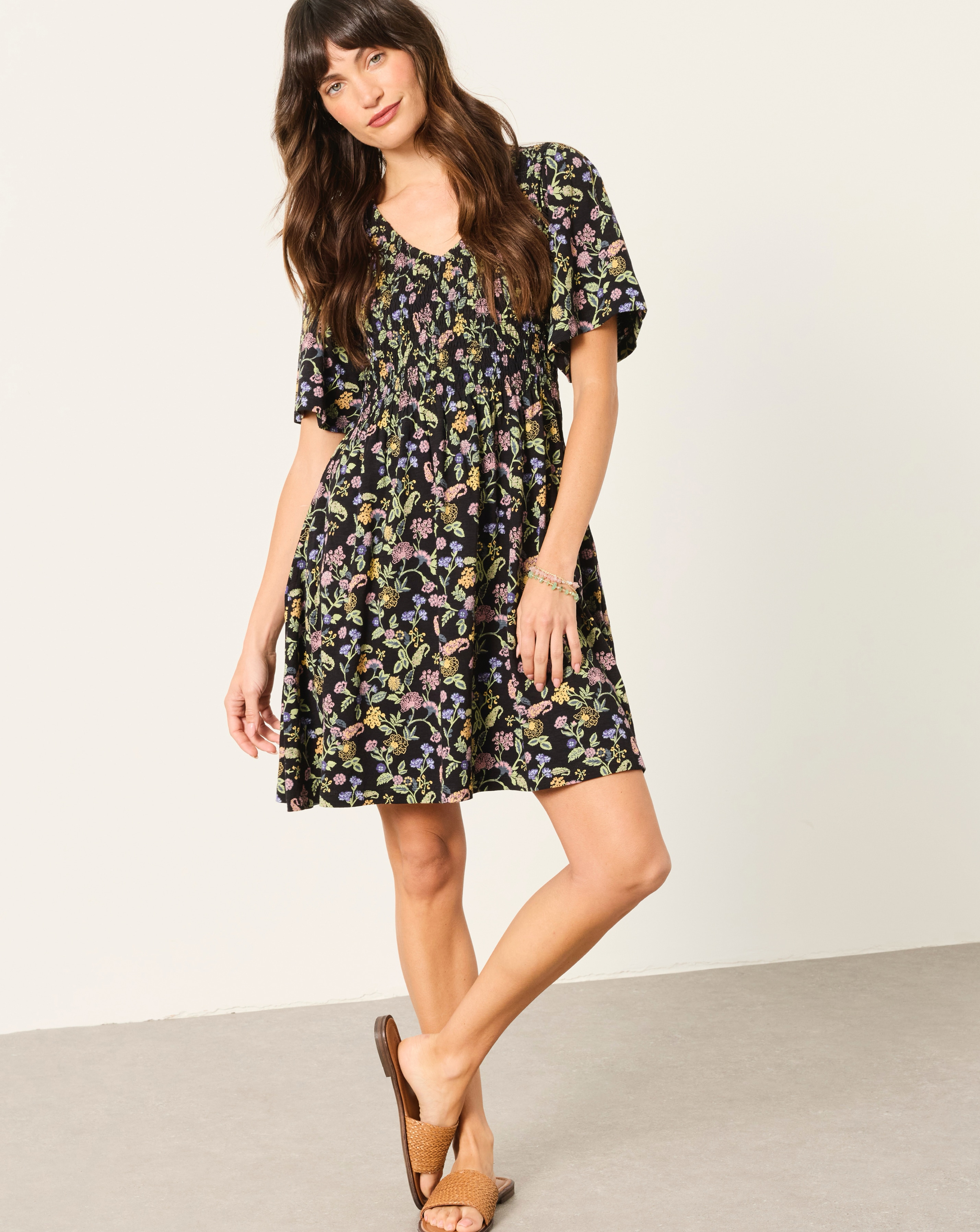 FatFace Emma Floral Jersey Dress