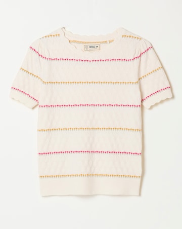 FatFace Fleur Stripe Tee
