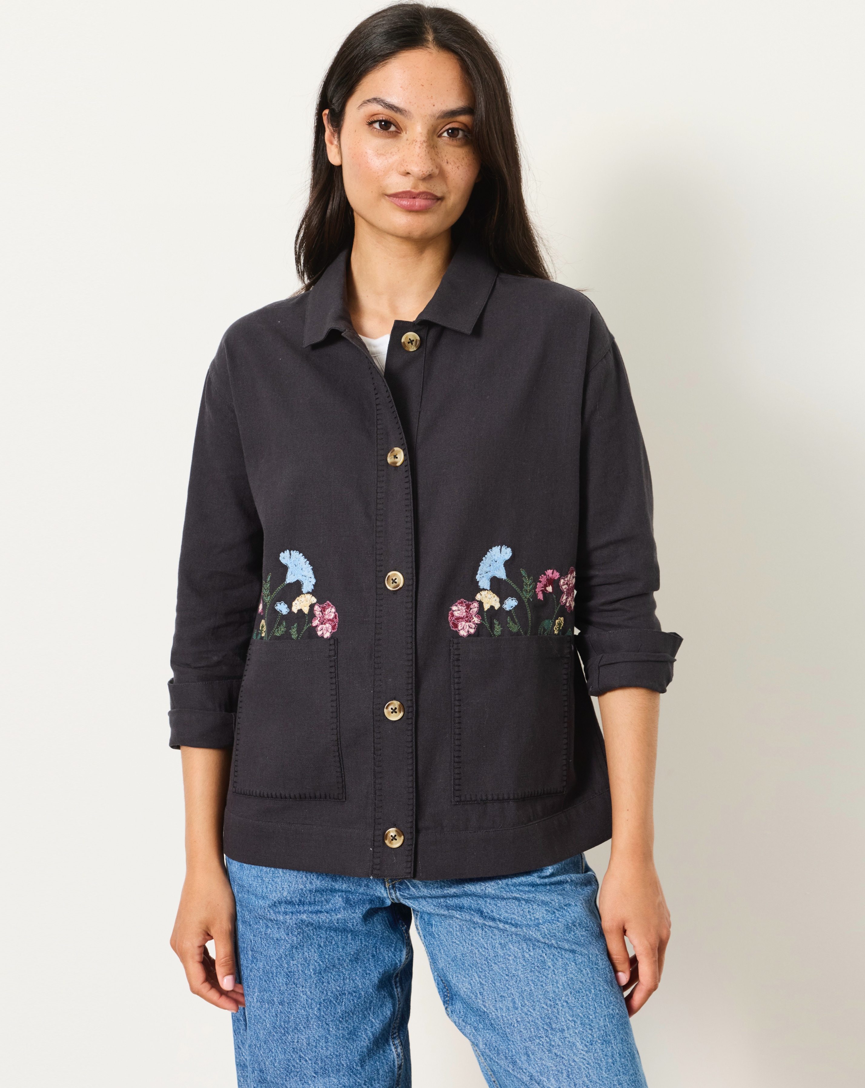 FatFace Embroidered Jacket