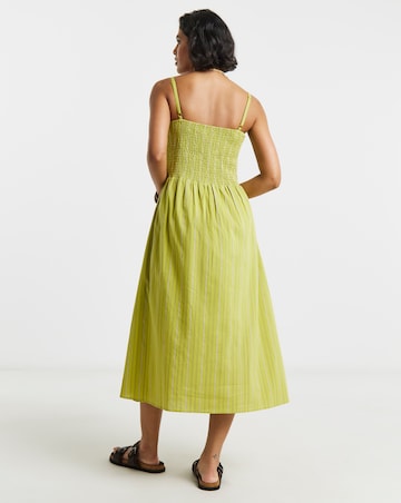 Native Youth Shirred Bodice Cami Dress