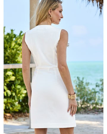 Sosandar Button Through Denim Dress