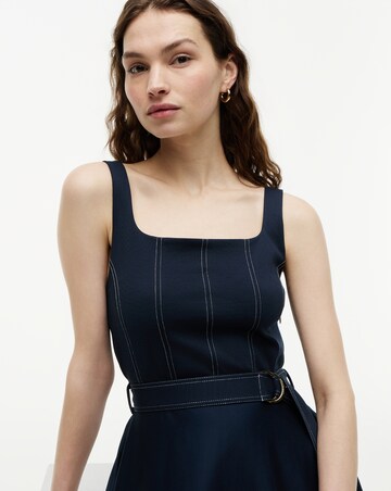 Tommy Hilfiger Contrast Stitch Tank Dress