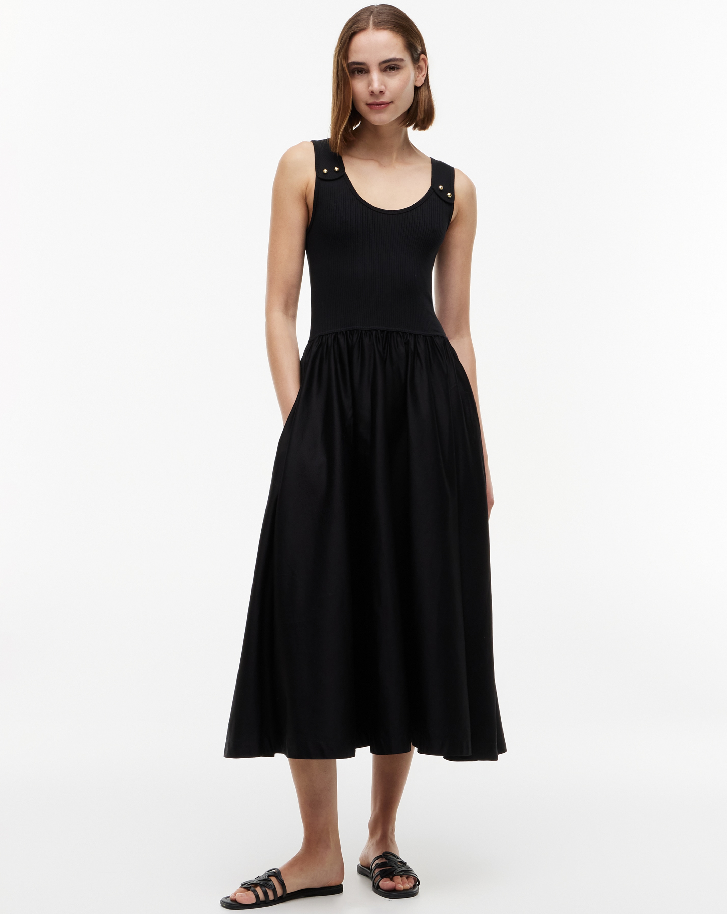 New In - Tommy Hilfiger Rib Mix Media Dress