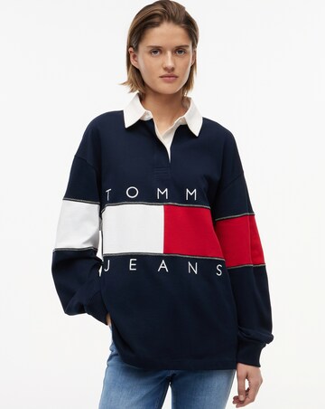 TOMMY JEANS FLAG RUGBY SWEATSHIRT