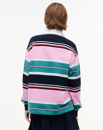 TOMMY JEANS STRIPE RUGBY SWEATSHIRT