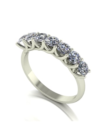 Moissanite 9ct White Gold 1ct total Eternity Ring