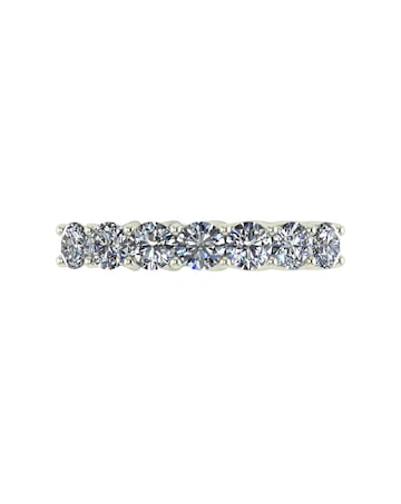 Moissanite 9ct White Gold 1ct total Eternity Ring
