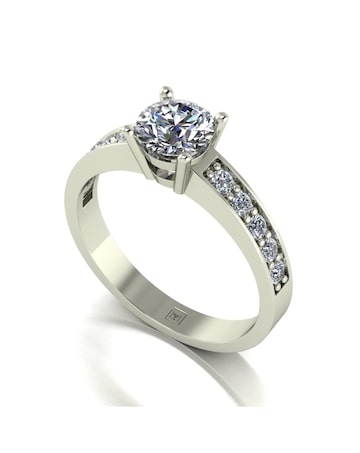 Lady Lynsey Moissanite 9ct Gold 1.00ct total Solitaire Ring