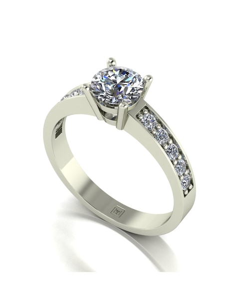 Lady Lynsey Moissanite 9ct Gold 1.00ct total Solitaire Ring