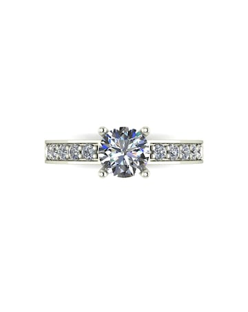 Lady Lynsey Moissanite 9ct Gold 1.00ct total Solitaire Ring