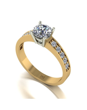 Lady Lynsey Moissanite 9ct Gold 1.00ct total Solitaire Ring