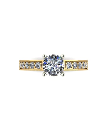 Lady Lynsey Moissanite 9ct Gold 1.00ct total Solitaire Ring