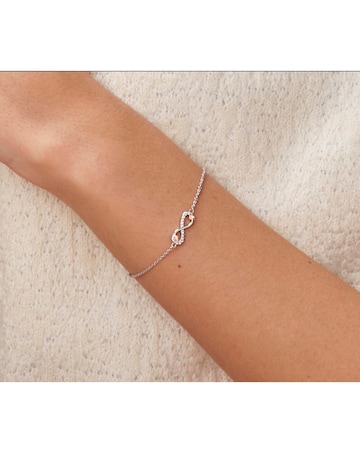 Clogau Tree of Life Sterling Silver Infinity Bracelet with Topaz