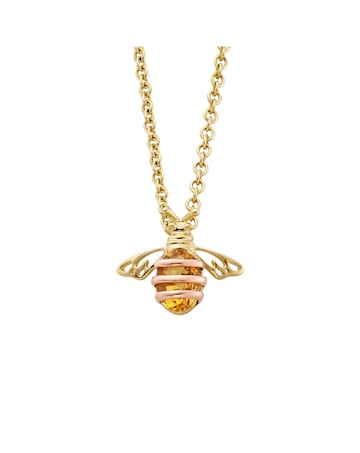 Clogau Honey Bee Gold and Citrine Pendant