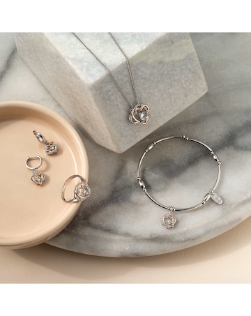 Clogau Forever Yours Sterling Silver Heart Pendant with Topaz