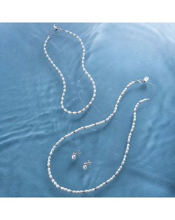 Clogau Nature's Wonder Sterling Silver Beachcomber Stud Earrings with Pearls