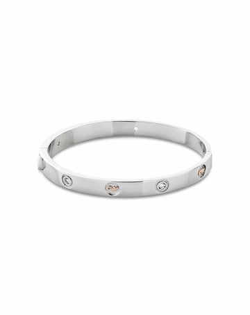 Clogau Insignia Sterling Silver Bangle with Topaz
