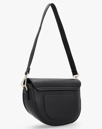 Valentino Bags Piper Asymmetric Flap Black Cross-Body Bag