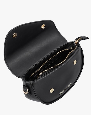 Valentino Bags Piper Asymmetric Flap Black Cross-Body Bag