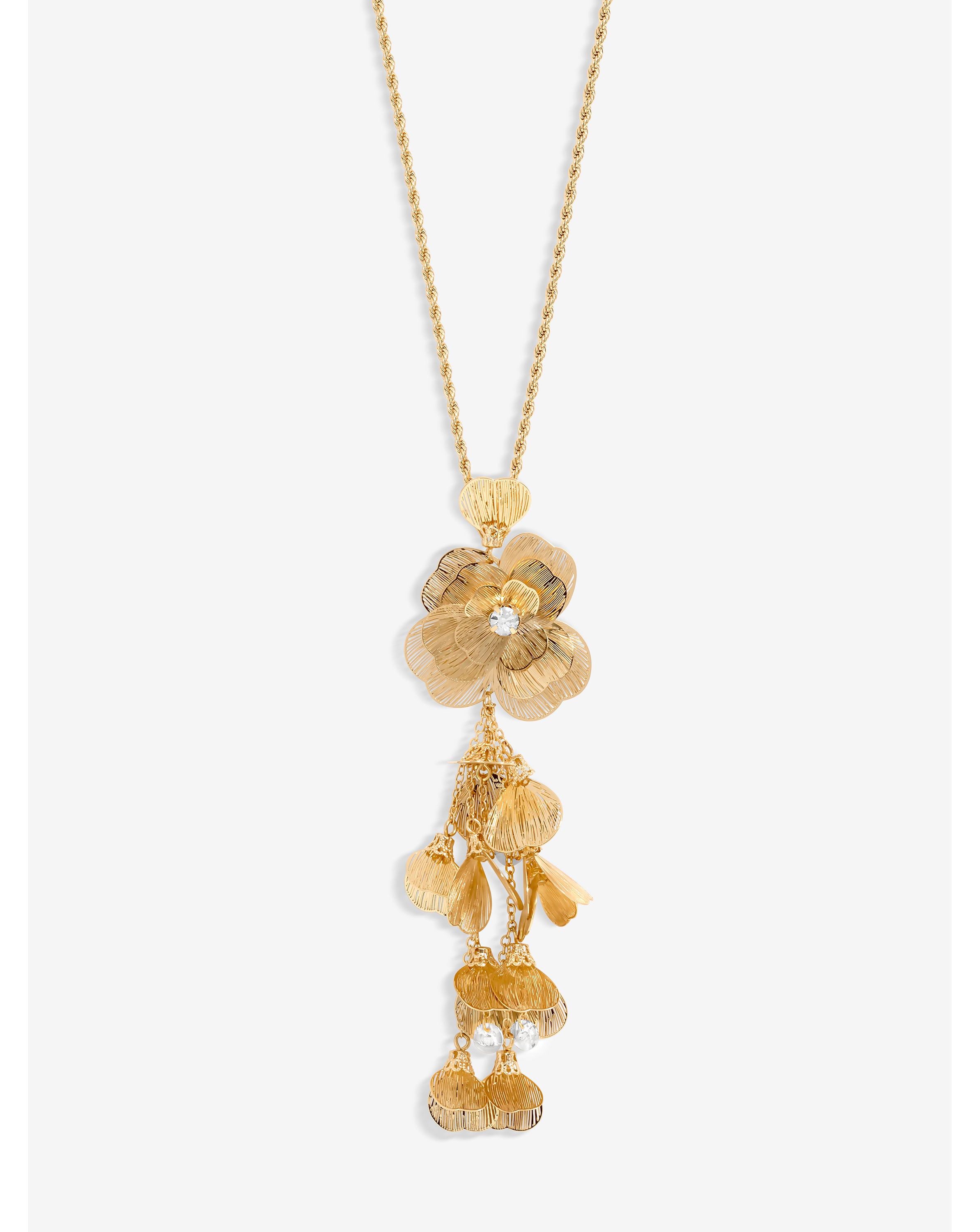 Mood Gold Crystal Laser Cut Pendant