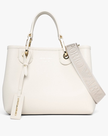 Emporio Armani Myea Cream Shopper Bag With Pouch